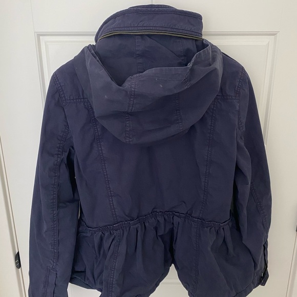 Burberry Navy Anorak with Removable Hood size 12 - Picture 6 of 13